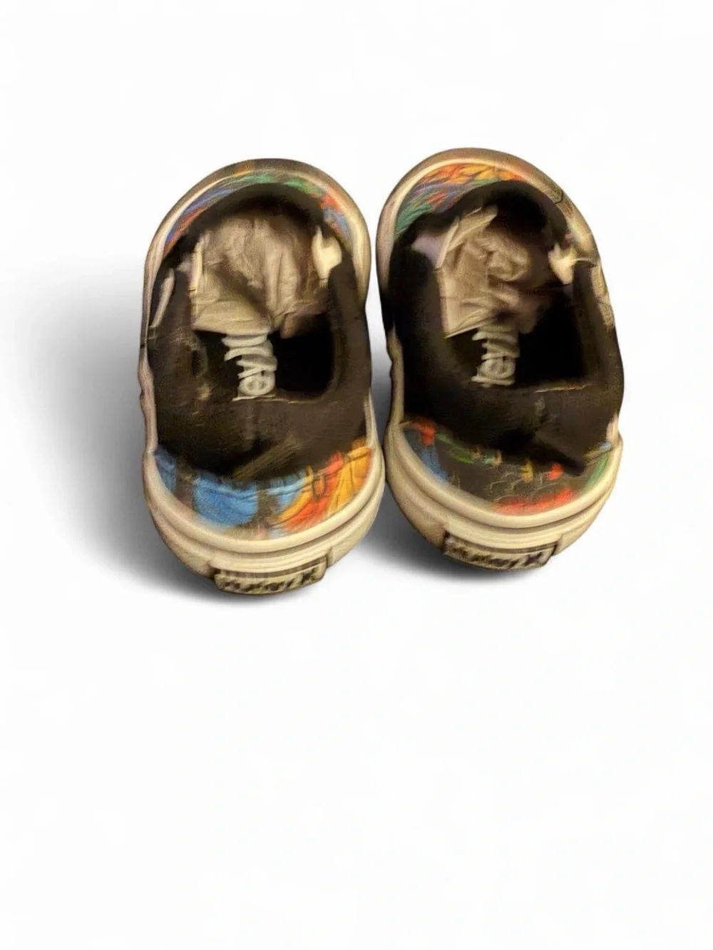 Hurley Women's Black Slip-On Sneakers with Multicolor Floral Print